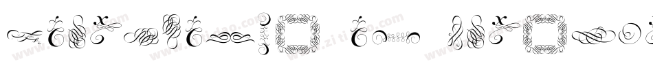 Cornucopia of Ornaments Three字体转换